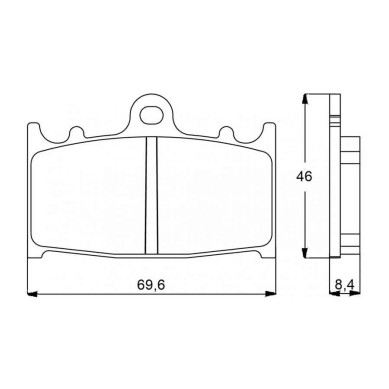 PASTILLA FRENOS ACCOSSATO AGPA75 ST RACING STORE