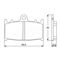 PASTILLA FRENOS ACCOSSATO AGPA75 ST RACING STORE