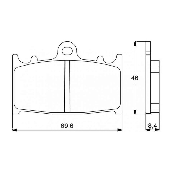 PASTILLA FRENOS ACCOSSATO AGPA75 ST RACING STORE