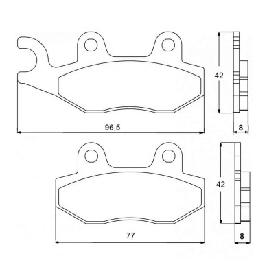 PASTILLA FRENOS ACCOSSATO AGPA77 ST RACING STORE