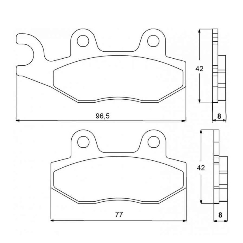 PASTILLA FRENOS ACCOSSATO AGPA77 ST RACING STORE