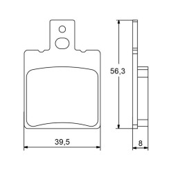 PASTILLA FRENOS ACCOSSATO AGPA78 ST RACING STORE