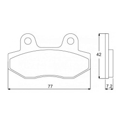 PASTILLA FRENOS ACCOSSATO AGPA79 ST RACING STORE
