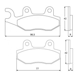 PASTILLA FRENOS ACCOSSATO AGPA80 ST RACING STORE