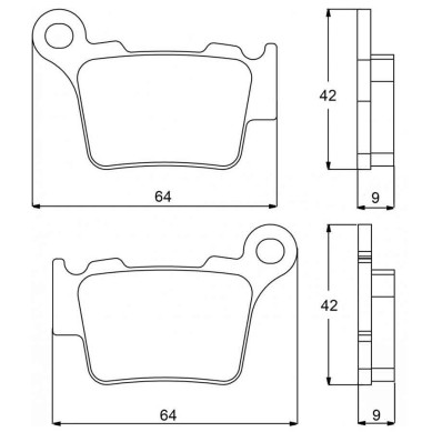 PASTILLA FRENOS ACCOSSATO AGPP80 ST RACINGS TORE