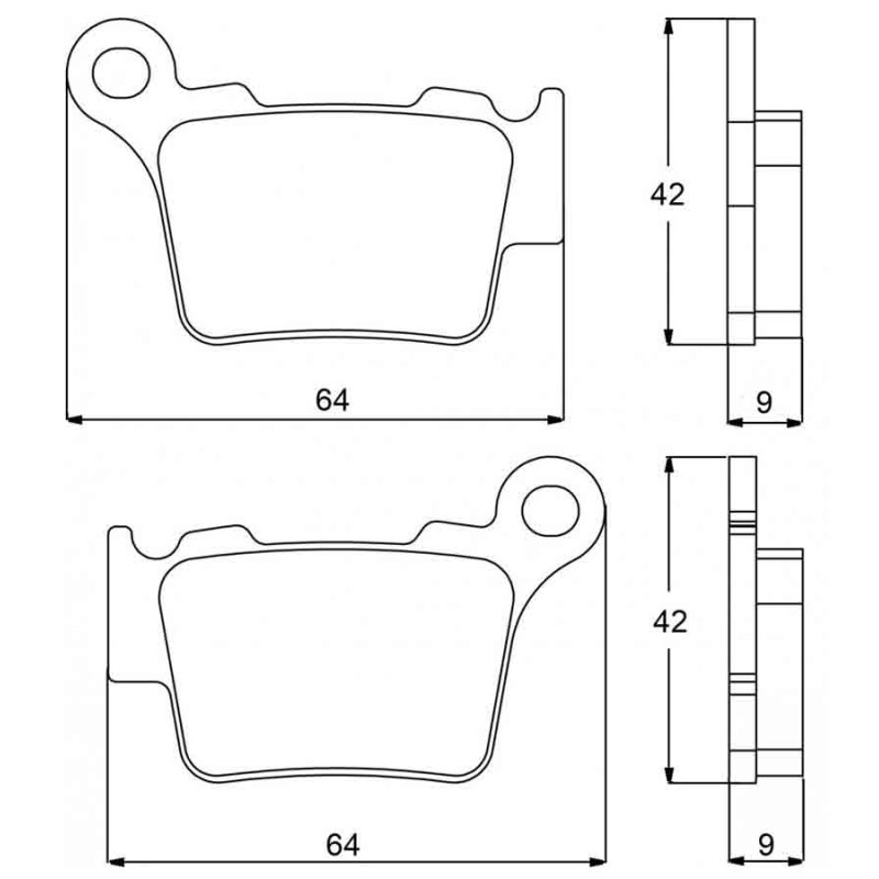 PASTILLA FRENOS ACCOSSATO AGPP80 ST RACINGS TORE