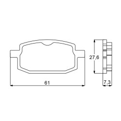 PASTILLA FRENOS ACCOSSATO AGPA84 ST RACING STORE