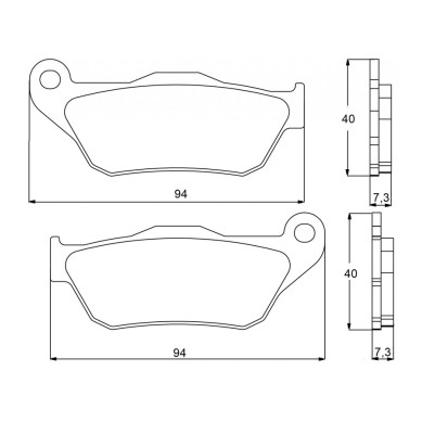 PASTILLA FRENOS ACCOSSATO AGPA86 ST RACING STORE