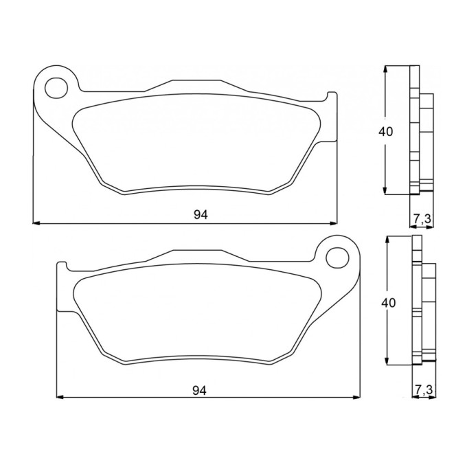 PASTILLA FRENOS ACCOSSATO AGPA86 ST RACING STORE