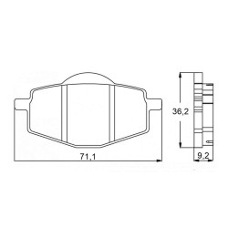 PASTILLA FRENOS ACCOSSATO AGPA89 ST RACINGS TORE