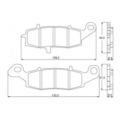 PASTILLA FRENOS ACCOSSATO AGPA94 ST RACING STORE