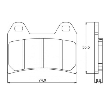 PASTILLA FRENOS ACCOSSATO AGPA96 ST RACINGS TORE
