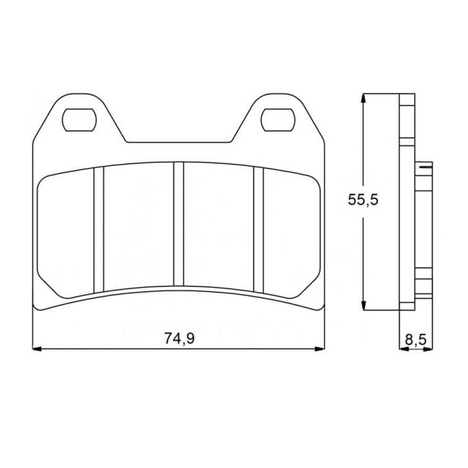 PASTILLA FRENOS ACCOSSATO AGPA96 ST RACINGS TORE