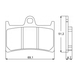 PASTILLA FRENOS ACCOSSATO AGPA97 ST RACING STORE