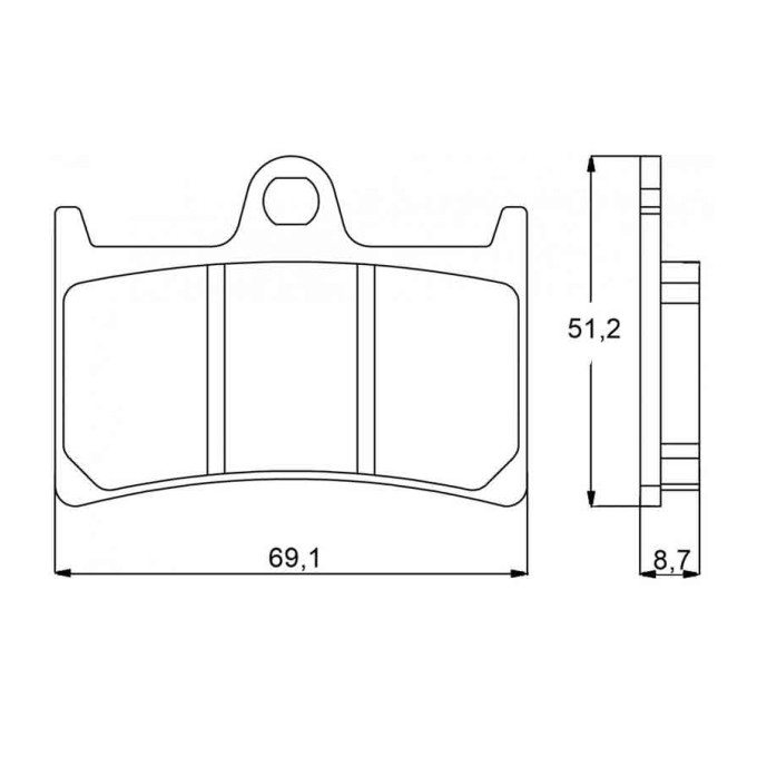 PASTILLA FRENOS ACCOSSATO AGPA97 ST RACING STORE