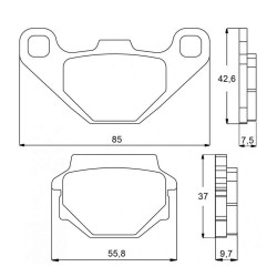 PASTILLA FRENOS ACCOSSATO AGPA98 st raicng store