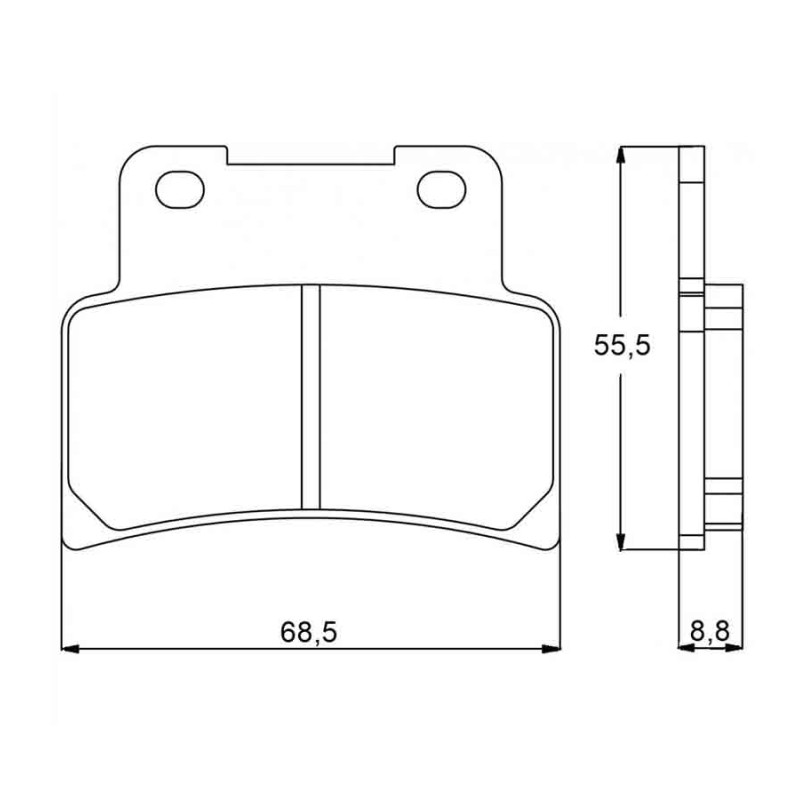 PASTILLA FRENOS ACCOSSATO AGPA101 ST RACING STORE