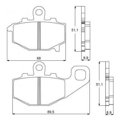 PASTILLA FRENOS ACCOSSATO AGPP102 ST RACINGS TORE