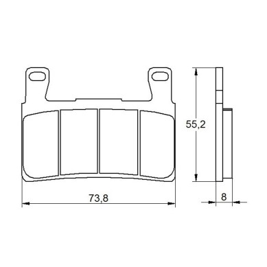 PASTILLA FRENOS ACCOSSATO AGPA105 ST RACING STORE