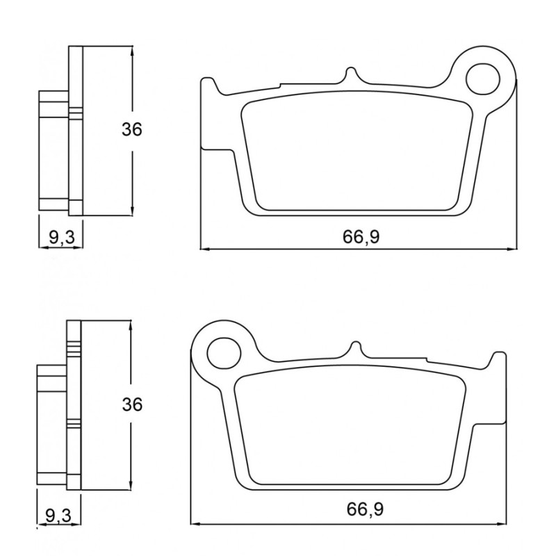 PASTILLA FRENOS ACCOSSATO AGPP106 ST RACING STORE
