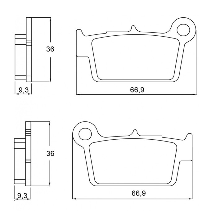 PASTILLA FRENOS ACCOSSATO AGPP106 ST RACING STORE