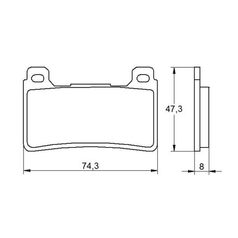 PASTILLA FRENOS ACCOSSATO AGPA108 st racing store