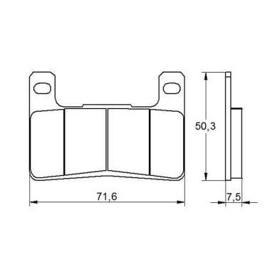 PASTILLA FRENOS ACCOSSATO AGPA109 st racings tore