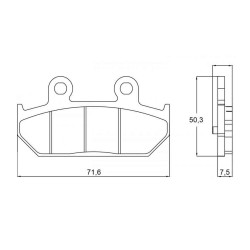 PASTILLA FRENOS ACCOSSATO AGPP109 ST RACINGS TORE