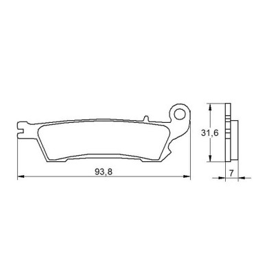 PASTILLA FRENOS ACCOSSATO AGPA110 ST RACING STORE
