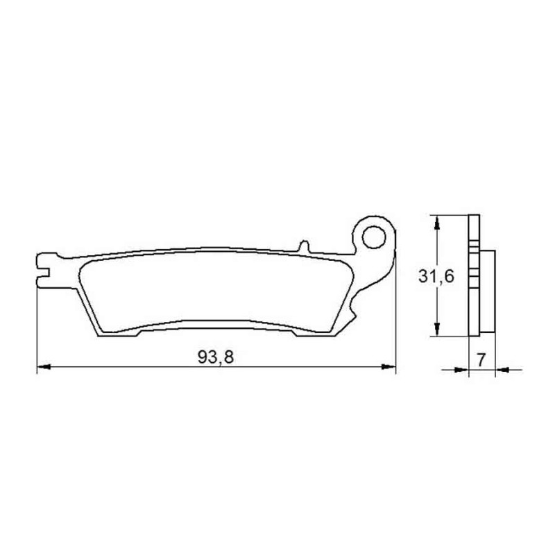 PASTILLA FRENOS ACCOSSATO AGPA110 ST RACING STORE