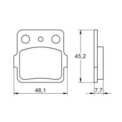 PASTILLA FRENOS ACCOSSATO AGPA111 st racings tore