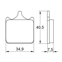 PASTILLA FRENOS ACCOSSATO AGPA112 ST RACING STORE