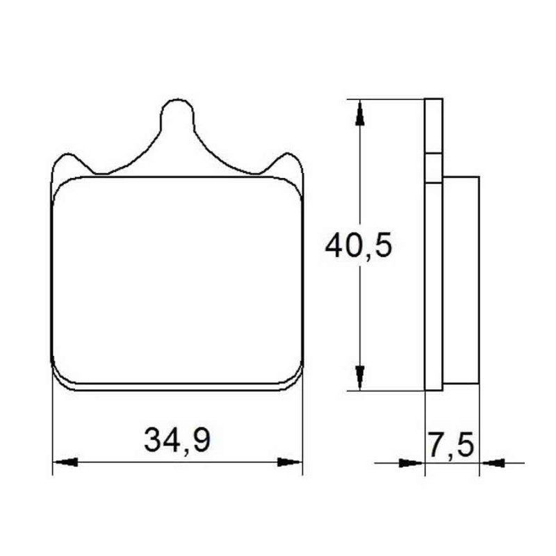 PASTILLA FRENOS ACCOSSATO AGPA112 ST RACING STORE