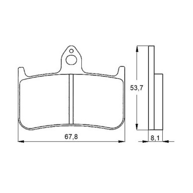 PASTILLA FRENOS ACCOSSATO AGPA122 ST RACING STORE