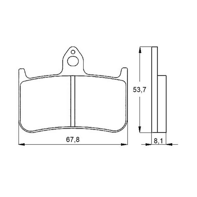 PASTILLA FRENOS ACCOSSATO AGPA122 ST RACING STORE