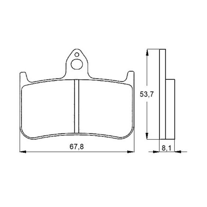 PASTILLA FRENOS ACCOSSATO AGPA122 ST RACING STORE