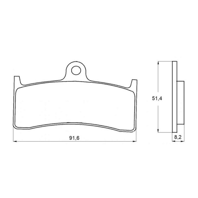 PASTILLA FRENOS ACCOSSATO AGPA124 ST RACING STORE