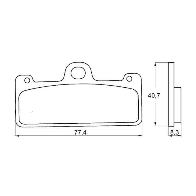 PASTILLA FRENOS ACCOSSATO AGPA128 ST RACING STORE