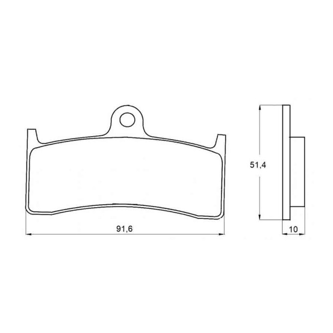 PASTILLA FRENOS ACCOSSATO AGPA130 ST RACING STORE