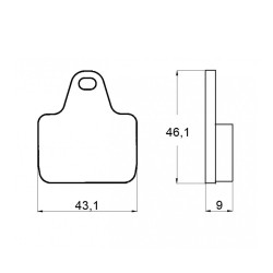 PASTILLA FRENOS ACCOSSATO AGPA134 ST RACING STORE