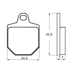PASTILLA FRENOS ACCOSSATO AGPA136 ST RACING STORE
