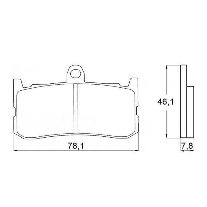 PASTILLA FRENOS ACCOSSATO AGPA138 ST RACING STORE