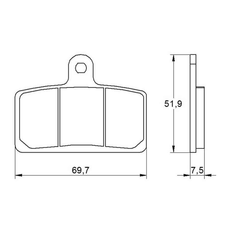 PASTILLA FRENOS ACCOSSATO AGPA142 st racings tore