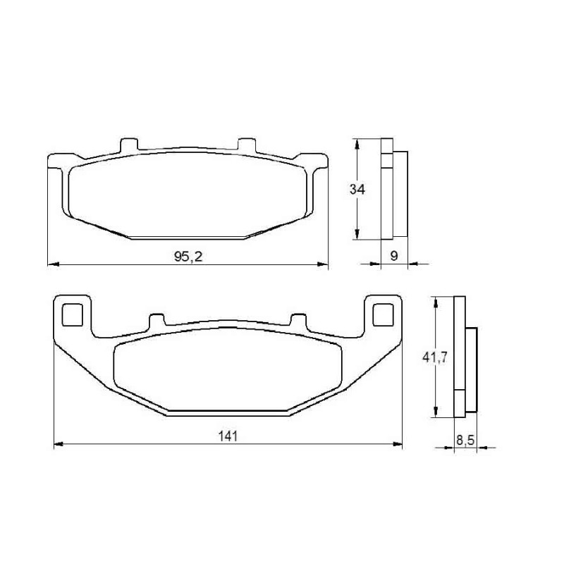 PASTILLA FRENOS ACCOSSATO AGPA153 st racings tore