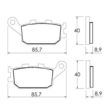 PASTILLA FRENOS ACCOSSATO AGPP155 st racing store