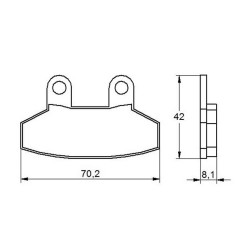 PASTILLA FRENOS ACCOSSATO AGPA158 st raicng store