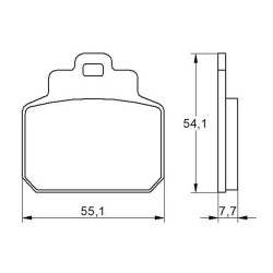 PASTILLA FRENOS ACCOSSATO AGPP161 st racing store