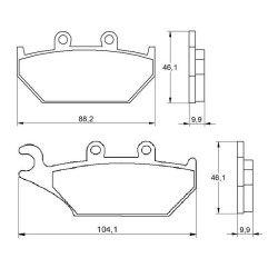 PASTILLA FRENOS ACCOSSATO AGPA166 st racing store