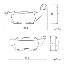PASTILLA FRENOS ACCOSSATO AGPA170 st racing store