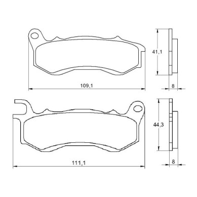 PASTILLA FRENOS ACCOSSATO AGPA171 st racings tore